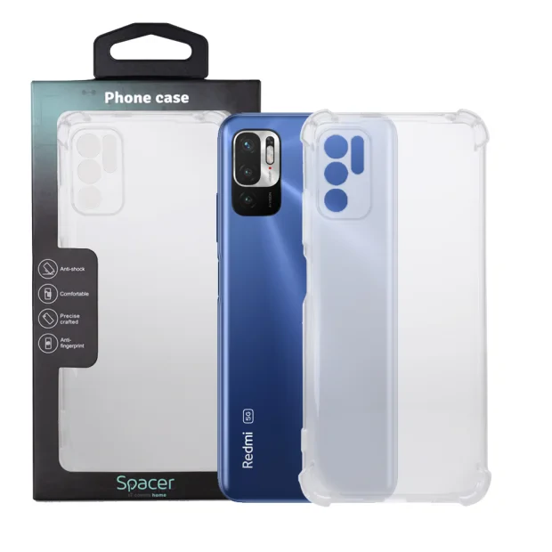 HUSA SMARTPHONE Spacer pentru Xiaomi Redmi Note 10 5G, grosime 1.5mm, protectie suplimentara antisoc la colturi, material flexibil TPU, transparenta &quot;SPPC-XI-RM-N105G-CLR&quot;