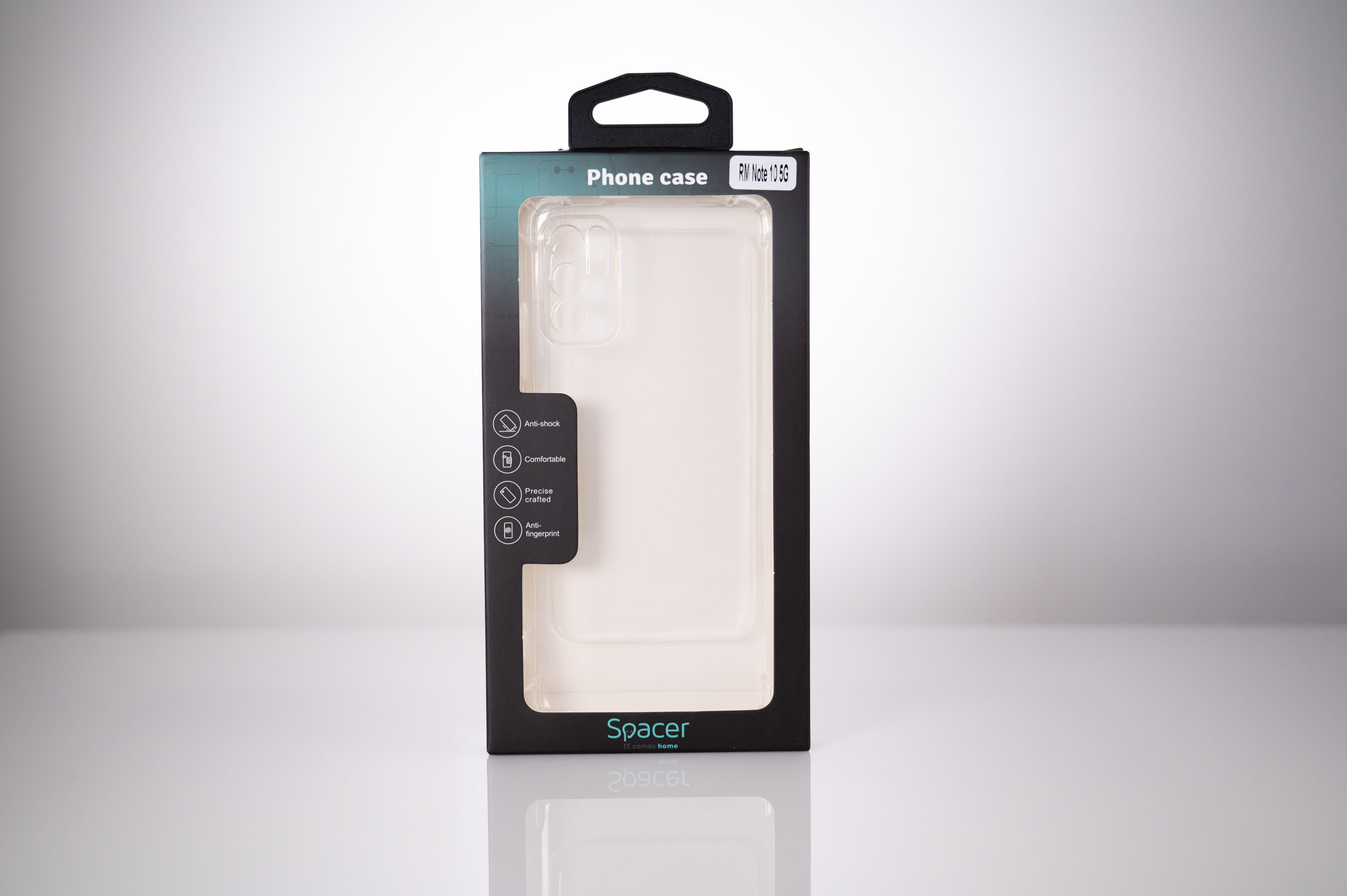 HUSA SMARTPHONE Spacer pentru Xiaomi Redmi Note 10 5G, grosime 1.5mm, protectie suplimentara antisoc la colturi, material flexibil TPU, transparenta "SPPC-XI-RM-N105G-CLR" thumb