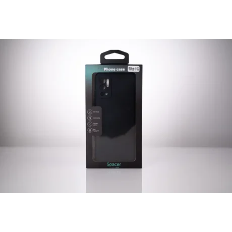 HUSA SMARTPHONE Spacer pentru Xiaomi Redmi Note 10 5G, grosime 2mm, material flexibil silicon + interior cu microfibra, negru &quot;SPPC-XI-RM-N105G-SLK&quot;