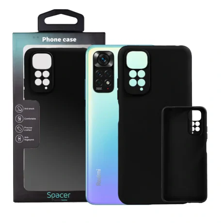 HUSA SMARTPHONE Spacer pentru Xiaomi Redmi Note 11, grosime 1.5mm, material flexibil TPU, negru &quot;SPPC-XI-RM-N11-TPU&quot;
