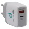INCARCATOR retea SPACER Quick Charge 18W, USB Type-C PD+ USB Quick Charge, "SPAR-DUOQ-01"