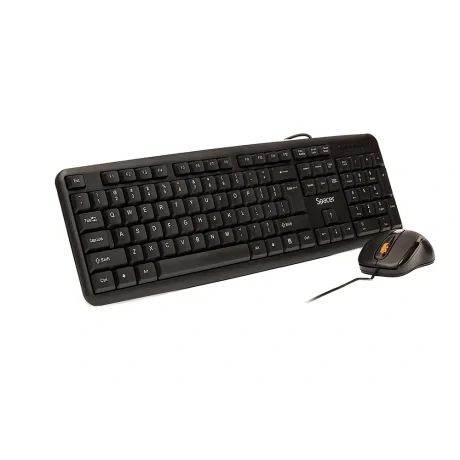KIT wired SPACER USB, tastatura &quot;SPKB-S62&quot; + mouse optic &quot;SPMO-F01&quot;, black, &quot;SPDS-S6201&quot; 45505412