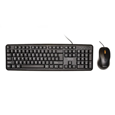 KIT wired SPACER USB, tastatura &quot;SPKB-S62&quot; + mouse optic &quot;SPMO-F01&quot;, black, &quot;SPDS-S6201&quot; 45505412
