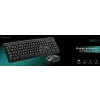 KIT wireless SPACER, tastatura wireless + mouse wireless, black, &quot;SPDS-1100&quot;   (include TV 0.8lei)