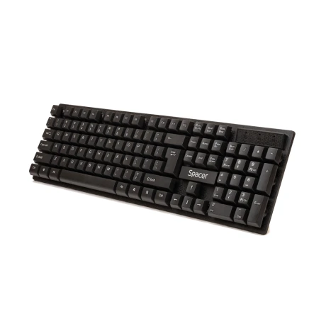 KIT wireless SPACER, tastatura wireless + mouse wireless, black, &quot;SPDS-1100&quot;   (include TV 0.8lei)