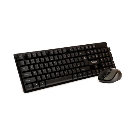 KIT wireless SPACER, tastatura wireless + mouse wireless, black, &quot;SPDS-1100&quot;   (include TV 0.8lei)
