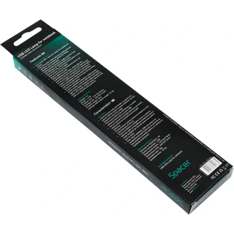 LAMPA LED USB pentru notebook, SPACER, black, &quot;SPL-LED-BK&quot; 45504833