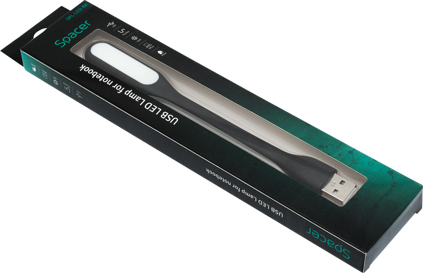 LAMPA LED USB pentru notebook, SPACER, black, "SPL-LED-BK" 45504833 thumb