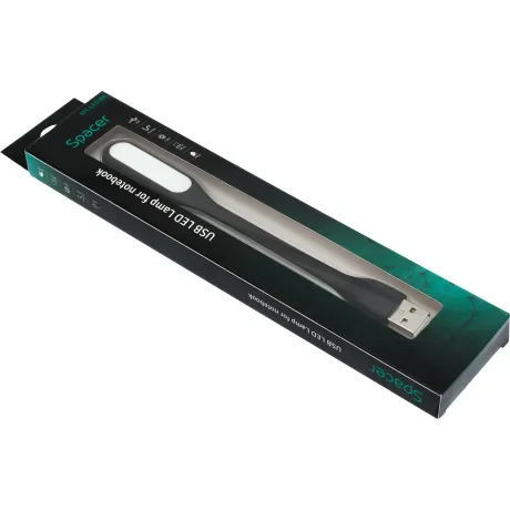LAMPA LED USB pentru notebook, SPACER, black, &quot;SPL-LED-BK&quot; 45504833