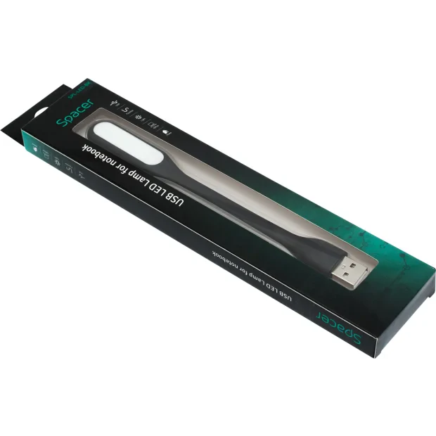 LAMPA LED USB pentru notebook, SPACER, black, &quot;SPL-LED-BK&quot; 45504833