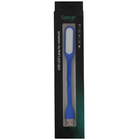 LAMPA LED USB pentru notebook, SPACER, blue, &quot;SPL-LED-BL&quot; (include TV 0.18lei)