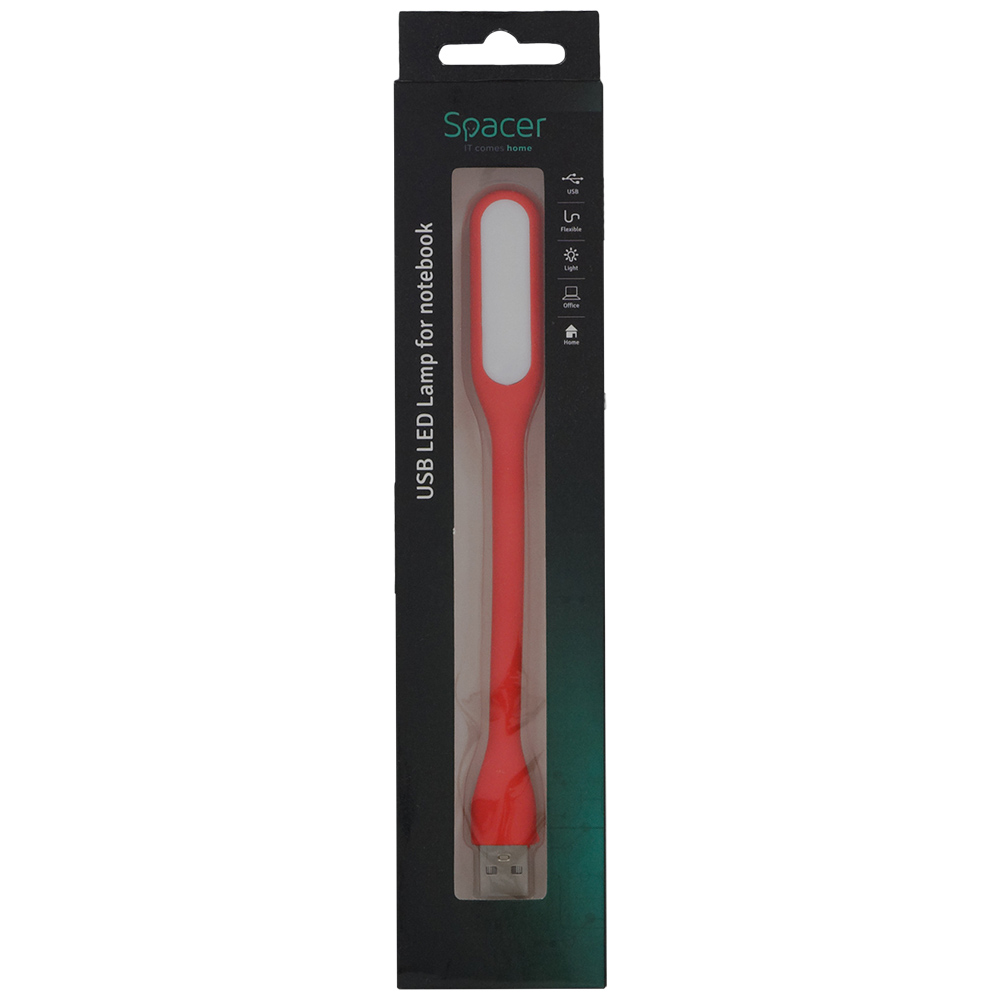 LAMPA LED USB pentru notebook, SPACER, red, "SPL-LED-RD" (include TV 0.18lei) thumb
