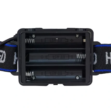 LANTERNA frontala cu LED SPACER headlamp (CREE XP-E), 150 lumeni,  aliaj aluminiu, lumina puternica, slaba, intermitenta, baterii: 3 x AA &quot;SP-HLAMP-HQ&quot; (include TV 0.18lei)