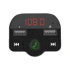 MODULATOR AUTO FM SPACER, Bluetooth 5.0, 2xUSB max. 5V/3.1A, 12V-24V, max. 10-15m, mic max. 0-1m, format MP3/WMA, 206 canale 87.5-108Mhz, USB disk, microSD,  answer/reject/hang up/redial, protectie circuit, black, &quot;SPFM-02&quot;