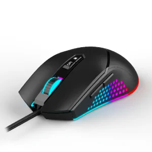 MOUSE Spacer - gaming, gaming, cu fir, USB, optic, 12.000 dpi, butoane/scroll 7/1, iluminare RGB, negru, &quot;SPGM-ALIEN-NOVA&quot;