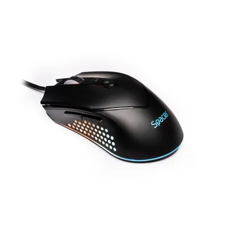 MOUSE Spacer - gaming, gaming, cu fir, USB, optic, 12.000 dpi, butoane/scroll 7/1, iluminare RGB, negru, &quot;SPGM-ALIEN-NOVA&quot;