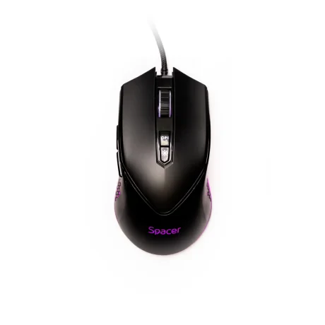 MOUSE Spacer - gaming, gaming, cu fir, USB, optic, 12.000 dpi, butoane/scroll 7/1, iluminare RGB, negru, &quot;SPGM-ALIEN-NOVA&quot;