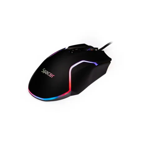 MOUSE Spacer - gaming, gaming, cu fir, USB, optic, 12.000 dpi, butoane/scroll 8/1, iluminare RGB, negru, &quot;SPGM-ALIEN-RACE&quot;