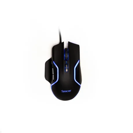 MOUSE Spacer - gaming, gaming, cu fir, USB, optic, 12.000 dpi, butoane/scroll 8/1, iluminare RGB, negru, &quot;SPGM-ALIEN-RACE&quot;