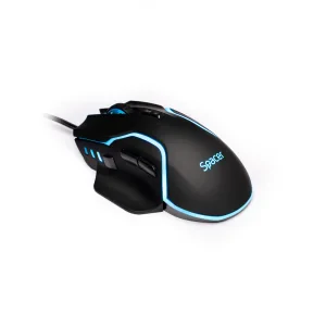 MOUSE Spacer - gaming, gaming, cu fir, USB, optic, 12.000 dpi, butoane/scroll 8/1, iluminare RGB, negru, &quot;SPGM-ALIEN-RACE&quot;