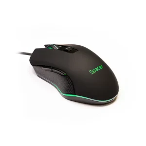 MOUSE  Spacer - gaming, gaming, cu fir, USB, optic, 2400 dpi, butoane/scroll 6/1, iluminare, negru, &quot;SP-GM-01&quot; (include TV 0.18lei)