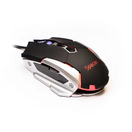 MOUSE Spacer - gaming, gaming, cu fir, USB, optic, 3.200 dpi, butoane/scroll 7/1, iluminare, negru, &quot;SPGM-PULSAR-LITE&quot;