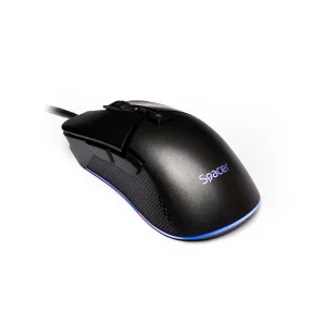 MOUSE Spacer - gaming, gaming, cu fir, USB, optic, rezolutie selectabila max. 8.000 dpi, butoane/scroll 7/1, iluminare RGB, negru, &quot;SPGM-PULSAR-PRO&quot;