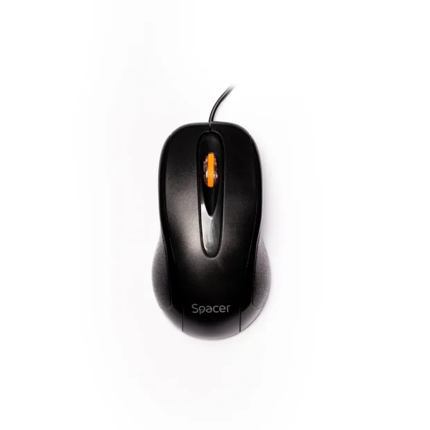 MOUSE  Spacer, PC sau NB, cu fir, USB, optic, 1000 dpi, butoane/scroll 3/1, , negru, &quot;SPMO-F01&quot;