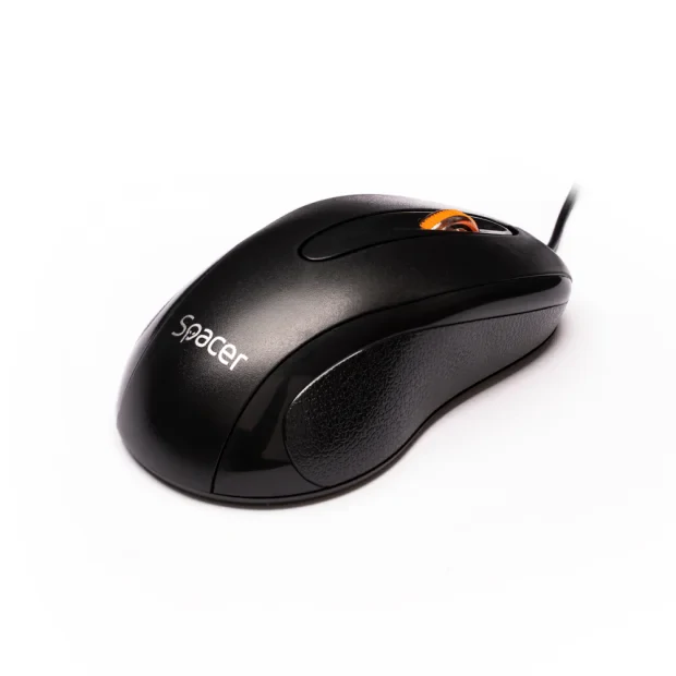 MOUSE  Spacer, PC sau NB, cu fir, USB, optic, 1000 dpi, butoane/scroll 3/1, , negru, &quot;SPMO-F01&quot;