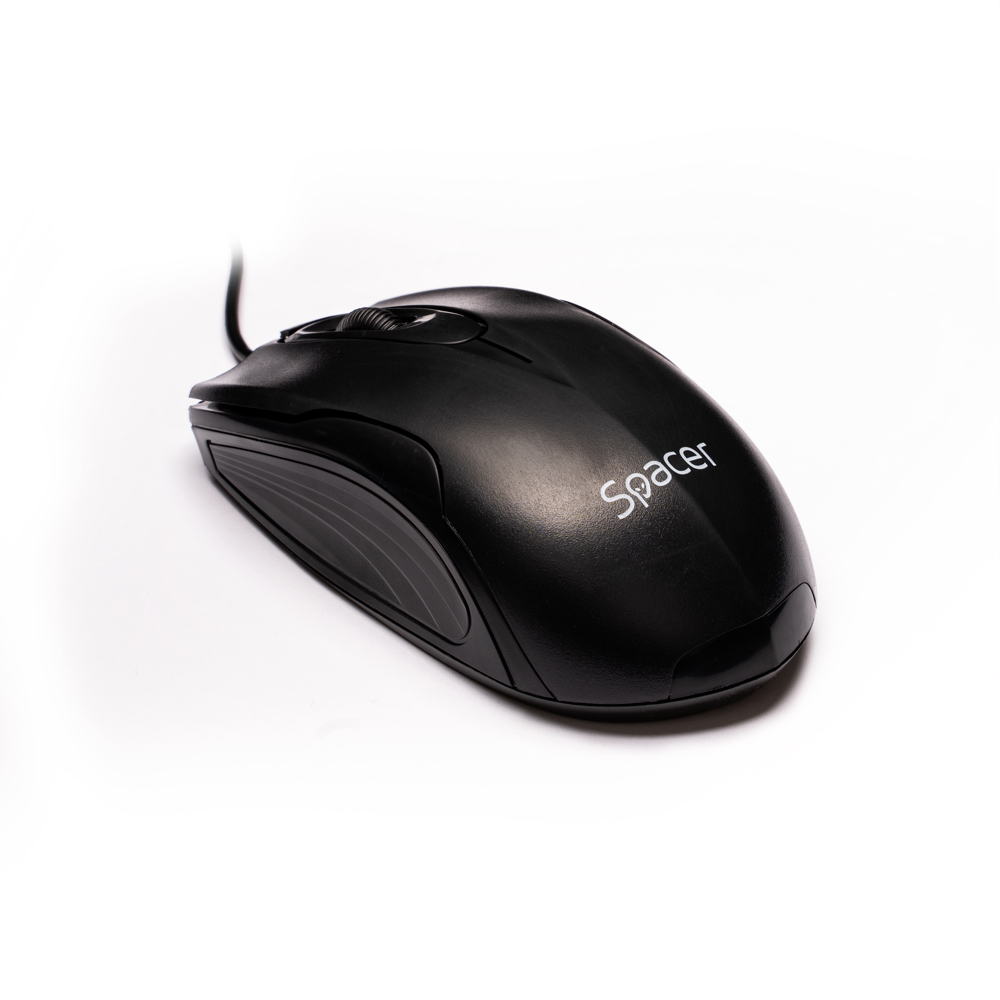 MOUSE  Spacer, PC sau NB, cu fir, USB, optic,  800 dpi, butoane/scroll 3/1, , negru, "SPMO-M11" thumb