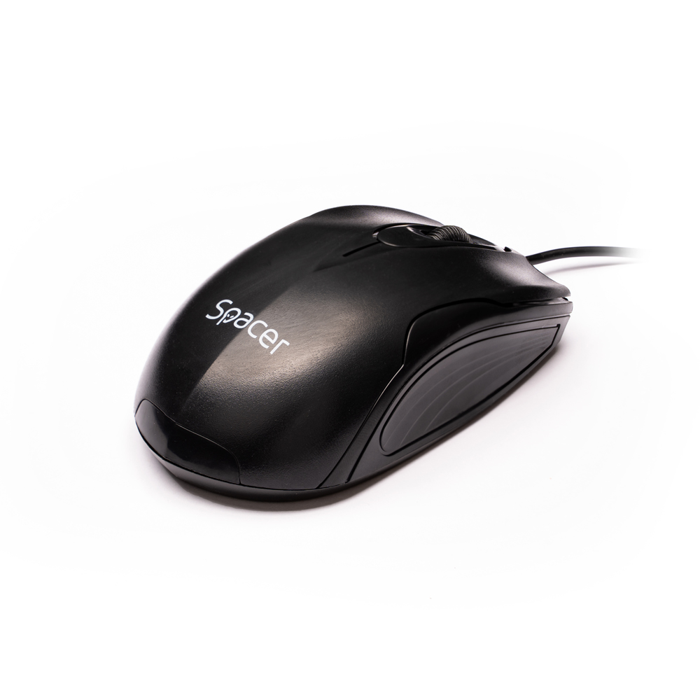 MOUSE  Spacer, PC sau NB, cu fir, USB, optic,  800 dpi, butoane/scroll 3/1, , negru, "SPMO-M11" thumb