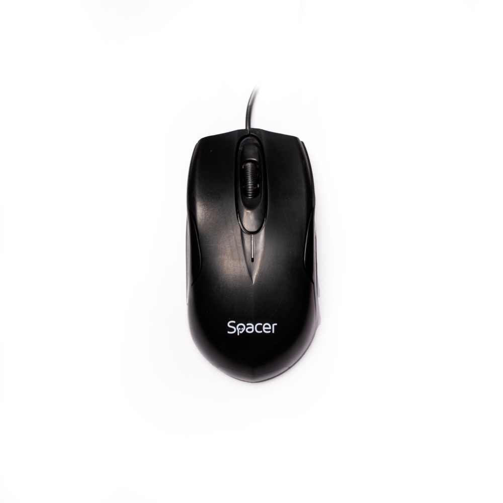 MOUSE  Spacer, PC sau NB, cu fir, USB, optic,  800 dpi, butoane/scroll 3/1, , negru, "SPMO-M11" thumb