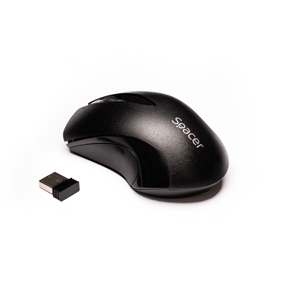 MOUSE  Spacer, PC sau NB, wireless, 2.4GHz, optic, 1000 dpi, butoane/scroll 3/1, , negru, "SPMO-W12" (include TV 0.18lei) thumb