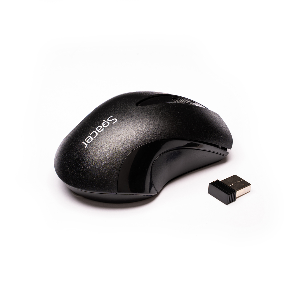 MOUSE  Spacer, PC sau NB, wireless, 2.4GHz, optic, 1000 dpi, butoane/scroll 3/1, , negru, "SPMO-W12" (include TV 0.18lei) thumb