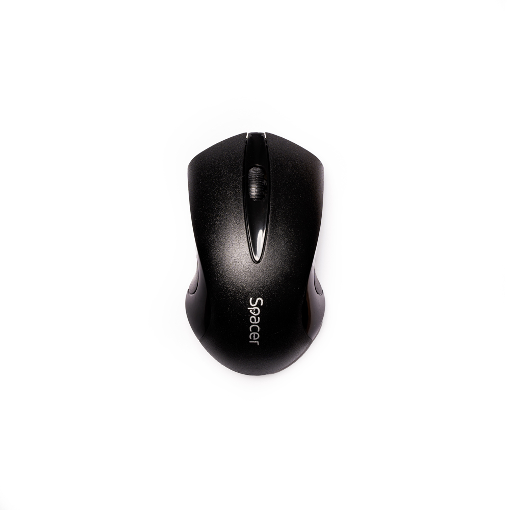 MOUSE  Spacer, PC sau NB, wireless, 2.4GHz, optic, 1000 dpi, butoane/scroll 3/1, , negru, "SPMO-W12" (include TV 0.18lei) thumb