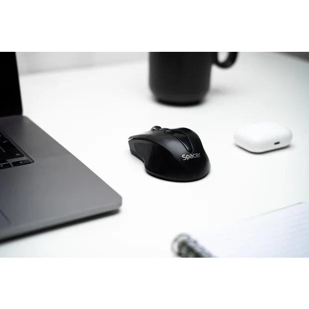 MOUSE  Spacer, PC sau NB, wireless, 2.4GHz, optic, 1600 dpi, butoane/scroll 4/1, , negru, &quot;SPMO-W02&quot;