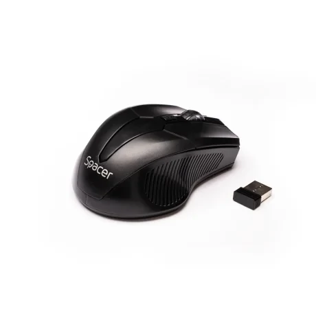 MOUSE  Spacer, PC sau NB, wireless, 2.4GHz, optic, 1600 dpi, butoane/scroll 4/1, , negru, &quot;SPMO-W02&quot;