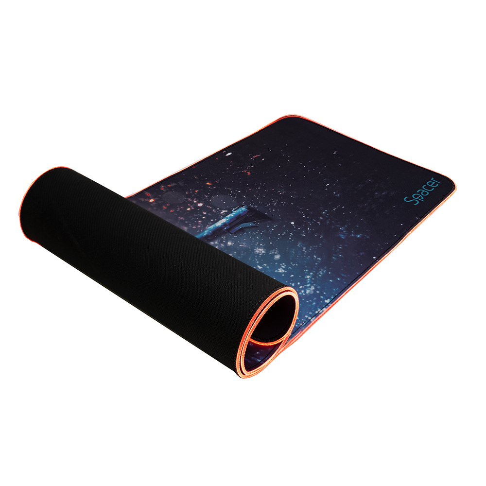 MousePAD RGB SPACER gaming, cauciuc si material textil, 900 x 300 x 3 mm, 1.8 m lungime cablu, imagine "SP-PAD-GAME-RGB-PICT" (include TV 0.6 lei) thumb