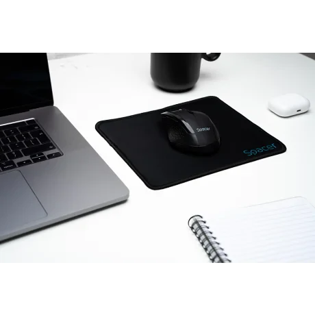 MousePAD SPACER, cauciuc si material textil, cusut pe margine, 220 x 180 x 2 mm, negru &quot;SP-PAD-S&quot; 45506698
