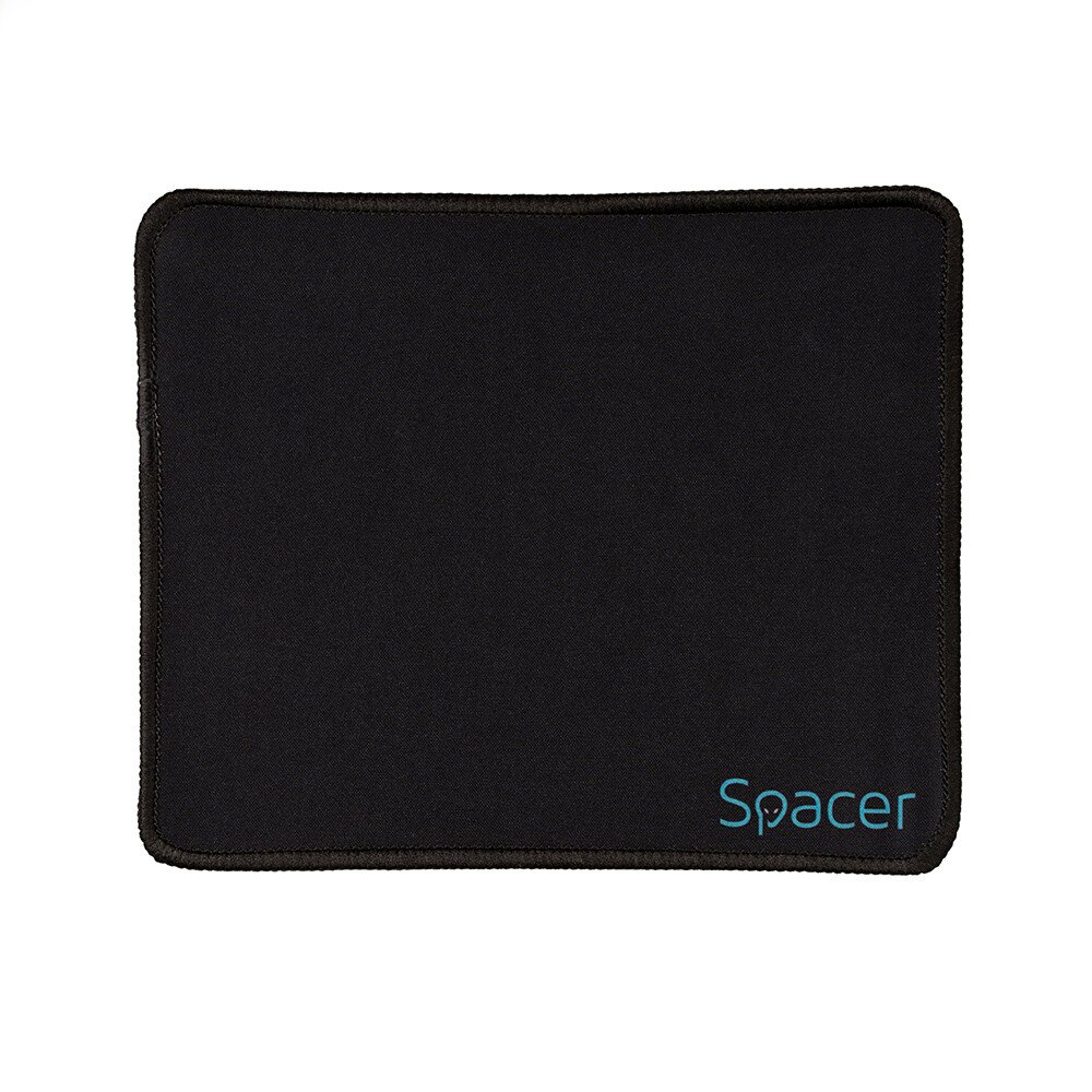 MousePAD SPACER, cauciuc si material textil, cusut pe margine, 220 x 180 x 2 mm, negru "SP-PAD-S" 45506698 thumb
