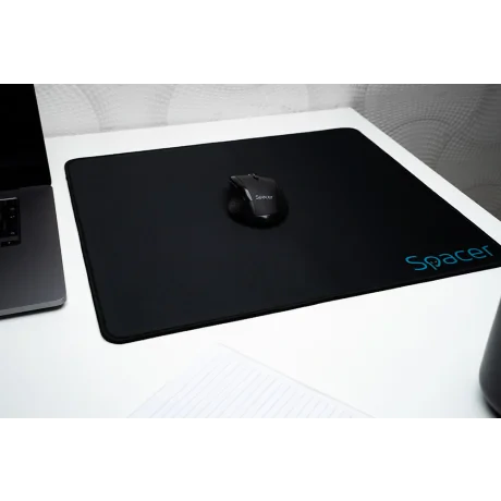 MousePAD SPACER gaming, cauciuc si material textil, 450 x 400 x 3 mm, negru "SP-PAD-GAME-L"/ 46500607