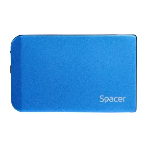 RACK extern SPACER, pt HDD/SSD, 2.5 inch, S-ATA, interfata PC USB 3.0, aluminiu, albastru, &quot;SPR-25611A&quot; (include TV 0.8lei)