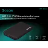 RACK extern SPACER, pt HDD/SSD, 2.5 inch, S-ATA, interfata PC USB 3.0, aluminiu, negru, &quot;SPR-25611&quot; 45503295
