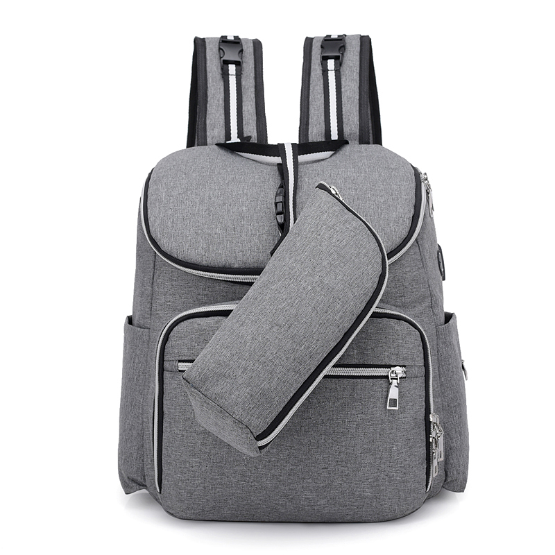 RUCSAC SPACER, 1 compartiment, buzunar frontal x 2, buzunar lateral x 2, buzunar dorsal cu fermoar, buzunar termoizolant detasabil, USB 2.0 (M)(pt. acces la Power Bank), fanta acces casti,  nylon, gri, "Lady Bag",  "SPB-Pumpkin" thumb