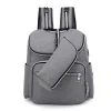 RUCSAC SPACER, 1 compartiment, buzunar frontal x 2, buzunar lateral x 2, buzunar dorsal cu fermoar, buzunar termoizolant detasabil, USB 2.0 (M)(pt. acces la Power Bank), fanta acces casti,  nylon, gri, &quot;Lady Bag&quot;,  &quot;SPB-Pumpkin&quot;