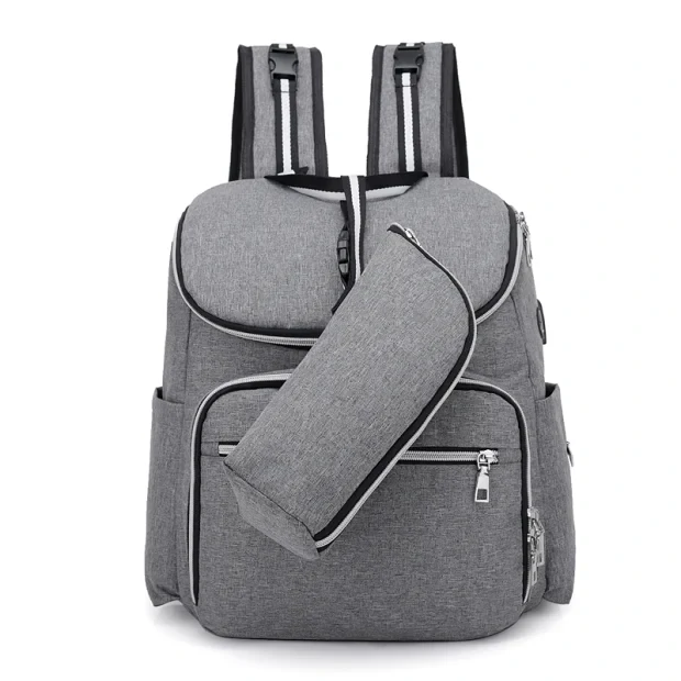 RUCSAC SPACER, 1 compartiment, buzunar frontal x 2, buzunar lateral x 2, buzunar dorsal cu fermoar, buzunar termoizolant detasabil, USB 2.0 (M)(pt. acces la Power Bank), fanta acces casti,  nylon, gri, &quot;Lady Bag&quot;,  &quot;SPB-Pumpkin&quot;