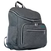 RUCSAC SPACER, 1 compartiment, buzunar frontal x 2, buzunar lateral x 2, buzunar dorsal cu fermoar, buzunar termoizolant detasabil, USB 2.0 (M)(pt. acces la Power Bank), fanta acces casti,  nylon, gri, &quot;Lady Bag&quot;,  &quot;SPB-Pumpkin&quot;