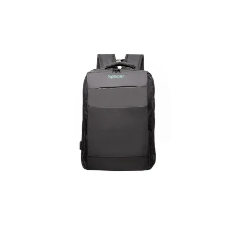 RUCSAC SPACER NEW YORK BLACK, pt. notebook de max. 17&quot;,Compartiment Laptop, Compartiment Calatorie, buzunar frontal, compartiment travel, troler strap,,  waterproof,  poliester, negru, &quot; NEW-YORK-BK&quot;,  &quot;SPBP-NEW-YORK-BK&quot;