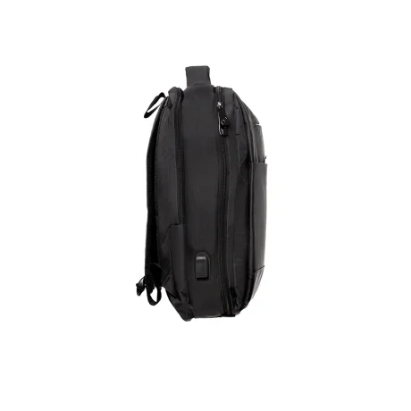 RUCSAC SPACER NEW YORK BLACK, pt. notebook de max. 17&quot;,Compartiment Laptop, Compartiment Calatorie, buzunar frontal, compartiment travel, troler strap,,  waterproof,  poliester, negru, &quot; NEW-YORK-BK&quot;,  &quot;SPBP-NEW-YORK-BK&quot;
