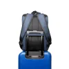 RUCSAC SPACER NEW YORK BLUE, pt. notebook de max. 17&quot;,2 compartimente, buzunar frontal, compartiment travel, troler strap, waterproof,  poliester, albastru, &quot; NEW-YORK-BL&quot;, 45506981 &quot;SPBP-NEW-YORK-BL&quot;